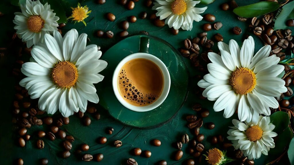 قهوه و گل